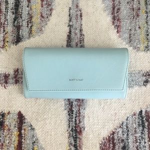 Matt & Nat Vera Wallet in Glass (Light Blue/Teal)
